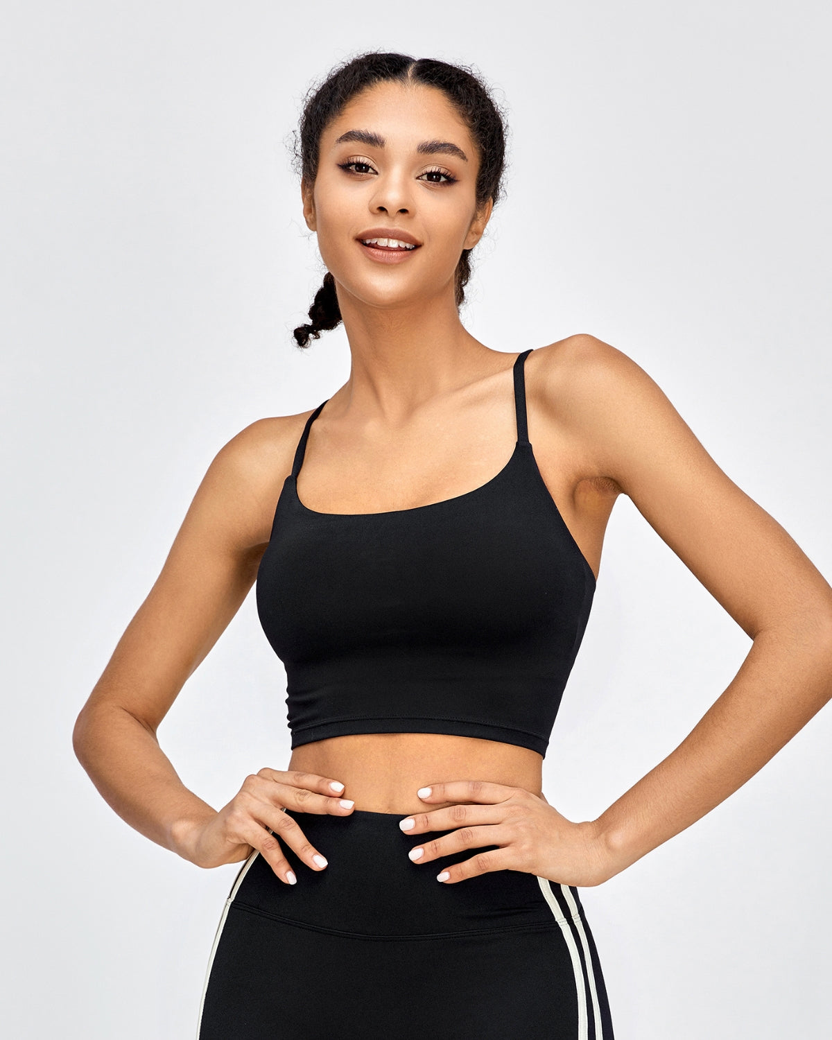 Cross-Back Charm Sports Bra - Midnight Muse