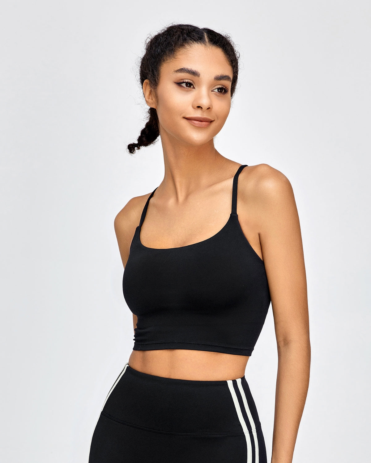 Cross-Back Charm Sports Bra - Midnight Muse